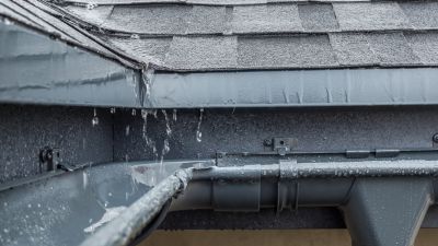 Gutter Cover System in Place